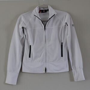 Victorinox‎ Swiss Womens White Full Zip Track Running Jacket XS